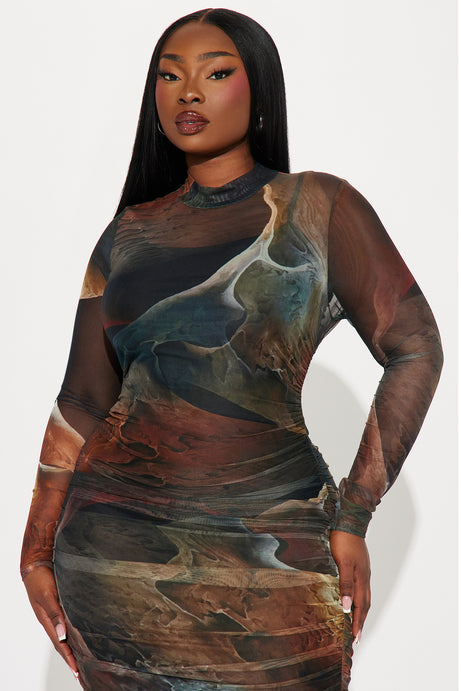 Bailey Mesh Midi Dress