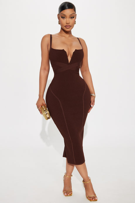 Misty Bandage Midi Dress