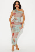 Love Letters Mesh Midi Dress