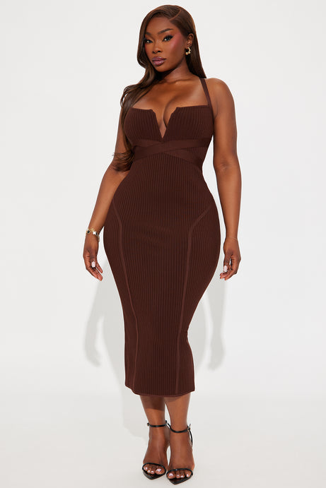 Misty Bandage Midi Dress