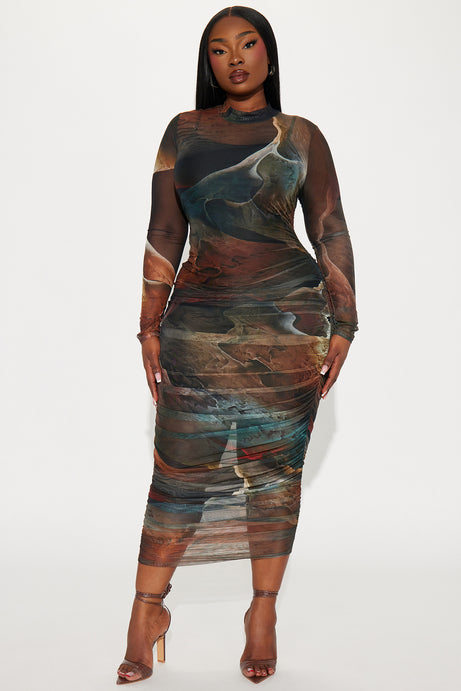 Bailey Mesh Midi Dress