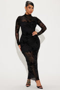 In Full Bloom Mesh Maxi Dress