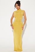 Ella Mock Neck Maxi Dress