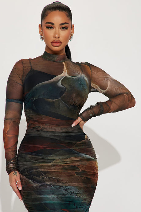 Bailey Mesh Midi Dress
