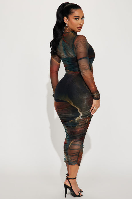 Bailey Mesh Midi Dress